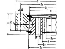 Four-Point Contact Ball Slewing Bearing (Internal gear)